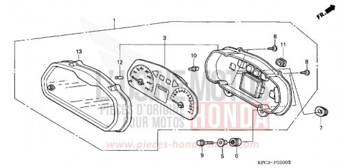 COMPTEUR (XL125V1/2/3/4/5/6) XL125V6 de 2006